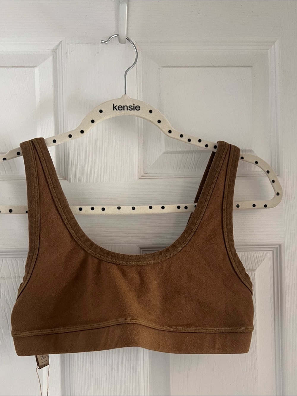 NWT Skins Brown Outdoor Scoop Neck Sports Bra